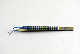 Maloney Capsulorhexis Forceps, Titanium, Gently Curved Jaws, Ultra-Fine Sharpened Tips For Puncture/Grasping The Capsule, Round Handle ET2009,2189T,ET2009