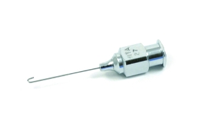 Hydrodissection Cannula, 27ga, "J" Flat Tip, Overall Length 1-7/8" (36mm) 
