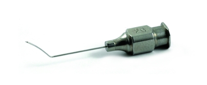 Slade LASIK Cannula, 26ga, 9mm Vaulted Shaft, Spatulated Tip, Single Front Port, Overall Length 1-1/4" (33mm) 
