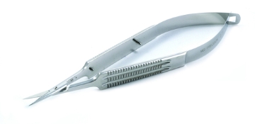 Fine Stitch Scissors, Straight, Sharp Tips, 16mm Mid-Screw To Tip, Serrated Wide Handle, Polished Finish, Overall Length 5-1/4" (130mm) E3340 WH,5612E,E3340 WH